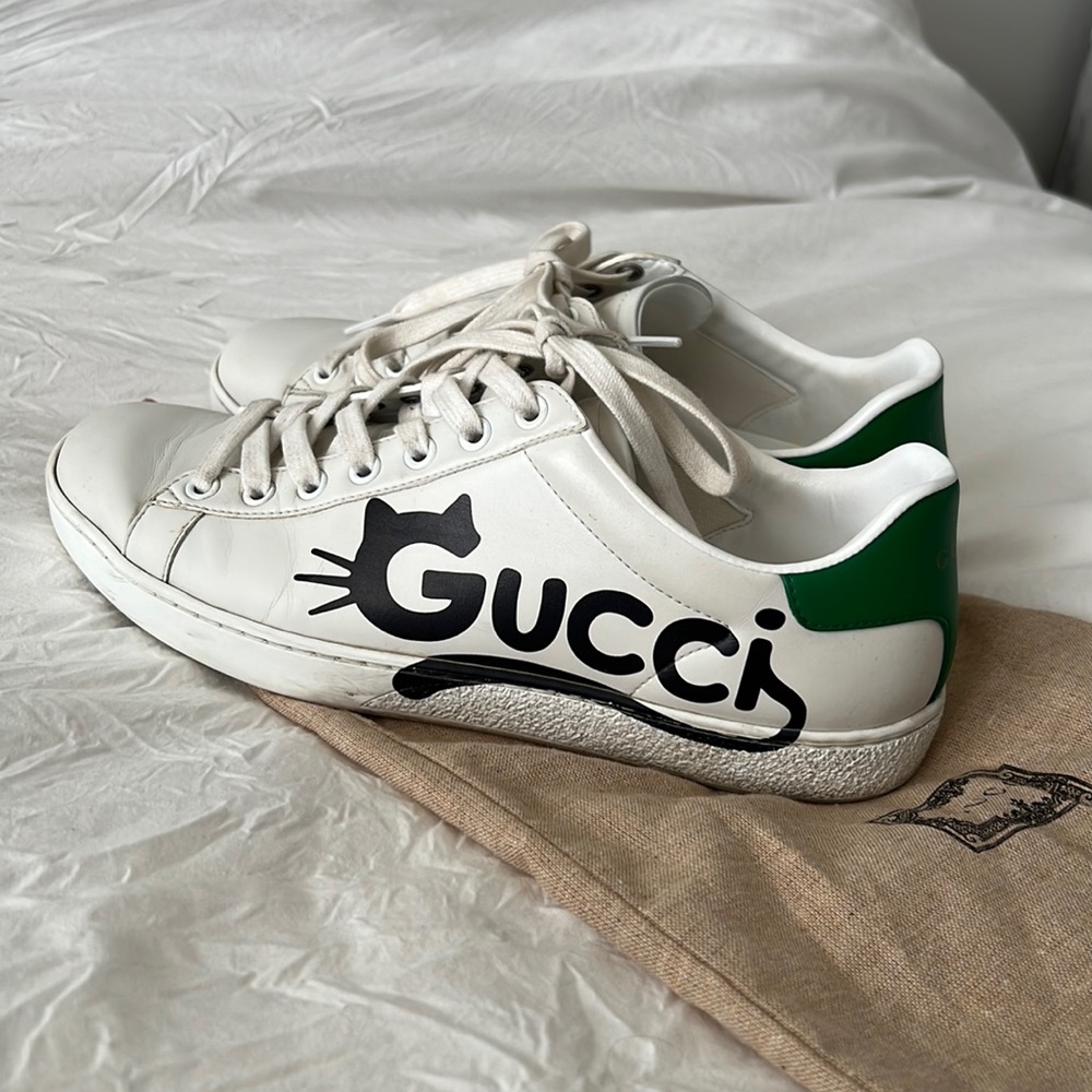 GUCCI Ace Kitten Sneakers. Size 38.  Super comfortable!